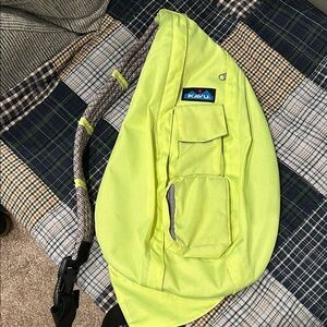 Kavu Bright Yellow Rope Sling Bag